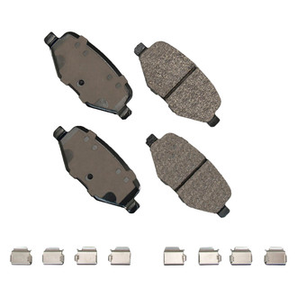 Akebono® - Severe Duty Semi-Metallic Rear Disc Brake Pads