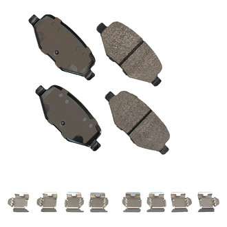 Akebono® - Severe Duty Semi-Metallic Rear Disc Brake Pads