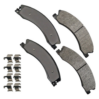 Akebono® - Severe Duty Semi-Metallic Rear Disc Brake Pads