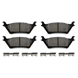 Akebono® - Severe Duty Semi-Metallic Rear Disc Brake Pads