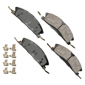 Akebono® - Severe Duty Semi-Metallic Front Disc Brake Pads