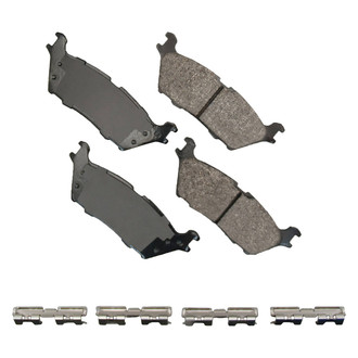 Akebono® - Severe Duty Semi-Metallic Rear Disc Brake Pads