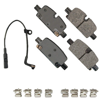Akebono® - Severe Duty Semi-Metallic Rear Disc Brake Pads