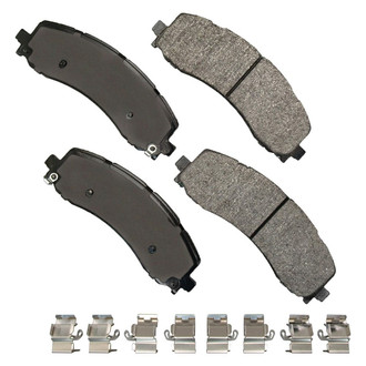 Akebono® - Severe Duty Semi-Metallic Rear Disc Brake Pads