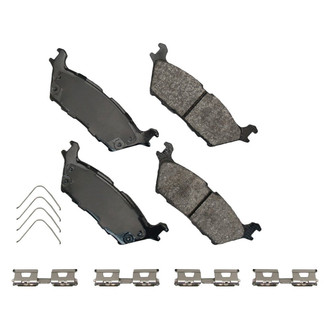 Akebono® - Severe Duty Semi-Metallic Rear Disc Brake Pads