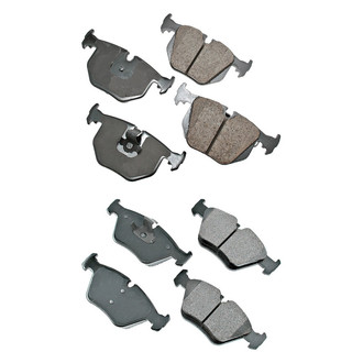 Akebono® - EURO™ Ultra-Premium Ceramic Front and Rear Disc Brake Pad Set