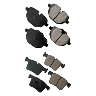 Akebono® - EURO™ Ultra-Premium Ceramic Front and Rear Disc Brake Pad Set