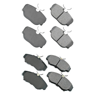 Akebono® - EURO™ Ultra-Premium Ceramic Front and Rear Disc Brake Pad Set