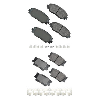 Akebono® - Pro-ACT™ Ultra-Premium Ceramic Front and Rear Disc Brake Pad Set