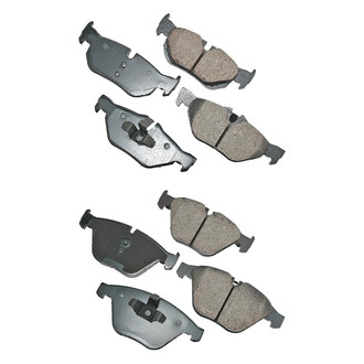 Akebono® - EURO™ Ultra-Premium Ceramic Front and Rear Disc Brake Pad Set