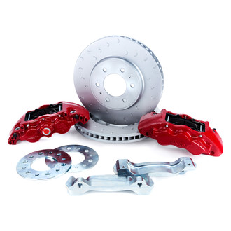 Alcon Brakes® - Off Road C-Hook Slotted 1-Piece Heavy Duty Front Brake Kit