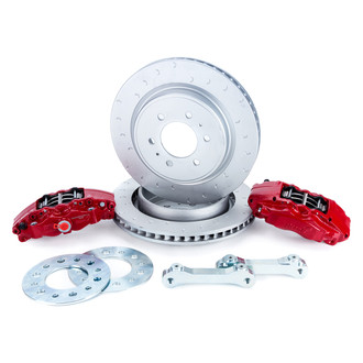 Alcon Brakes® - Off Road C-Hook Slotted 1-Piece Heavy Duty Rear Brake Kit