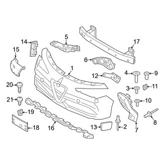 Alfa Romeo OE - Front Bumper & Grille - Bumper & Components