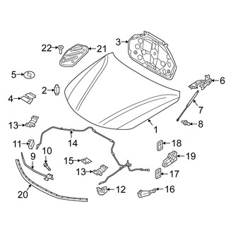 Alfa Romeo OE - Hood & Components (Base / Intensa)
