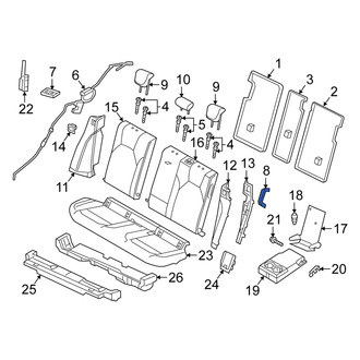 Alfa Romeo OE - Rear Left Seat Latch Cover