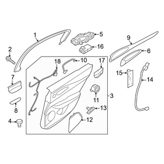 Alfa Romeo OE - Rear Door - Interior Trim
