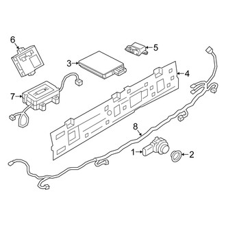 Alfa Romeo OE - Rear Bumper - Electrical Components (Base / Quadrifoglio / Sport / TI)