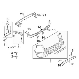 Alfa Romeo OE - Rear Bumper - Bumper & Components