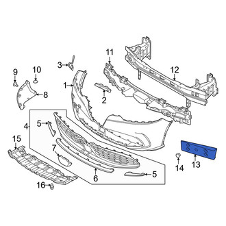Alfa Romeo OE - Front License Plate Bracket