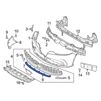 Alfa Romeo OE - Front Left Lower Grille Molding