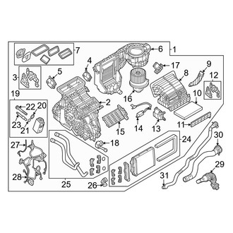 Alfa Romeo OE - Air Conditioner & Heater - Evaporator & Heater Components