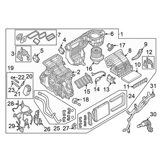 Alfa Romeo OE - Air Conditioner & Heater - Evaporator & Heater Components (2.0L)