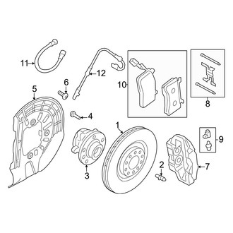 Alfa Romeo OE - Front Suspension - Brake Components (W/O Brembo), (1.3L)