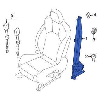 Alfa Romeo OE - Front Left Seat Belt Lap and Shoulder Belt