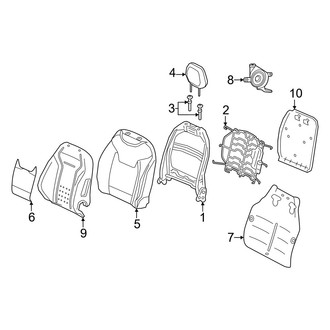 Alfa Romeo OE - Seats & Tracks - Passenger Seat Components (Seat Back), (Speciale / TI / Veloce)