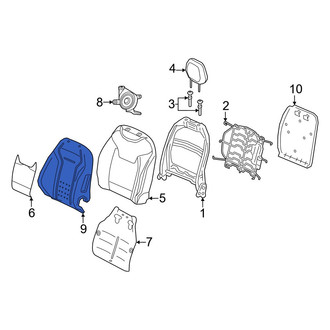 Alfa Romeo OE - Front Left Seat Back Cushion Cover