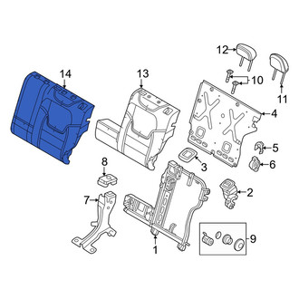 Alfa Romeo OE - Rear Left Seat Back Cushion Cover