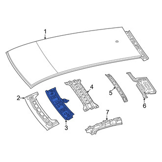 Alfa Romeo OE - Front Roof Header Panel