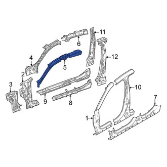 Alfa Romeo OE - Left Upper Body A-Pillar Reinforcement