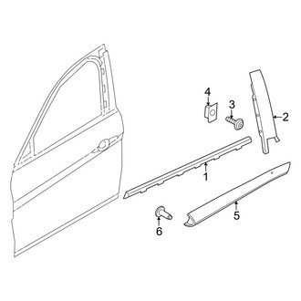 Alfa Romeo OE - Front Door - Exterior Trim