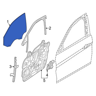 Alfa Romeo OE - Front Left Door Glass