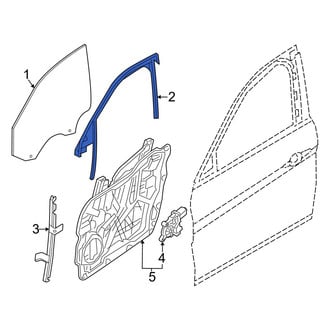 Alfa Romeo OE - Rear Right Window Channel