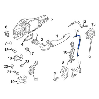 Alfa Romeo OE - Front Outer Door Latch Cable