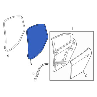 Alfa Romeo OE - Rear Inner Door Seal