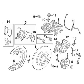 Alfa Romeo OE - Rear Suspension - Brake Components (With Brembo), (1.3L)