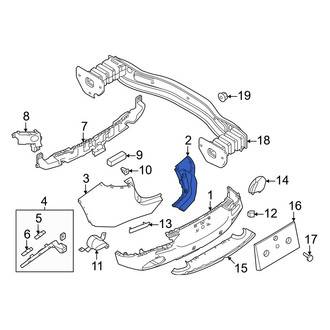 Alfa Romeo OE - Rear Right Bumper Cover