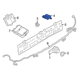 Alfa Romeo OE - Rear Blind Spot Detection System Warning Sensor