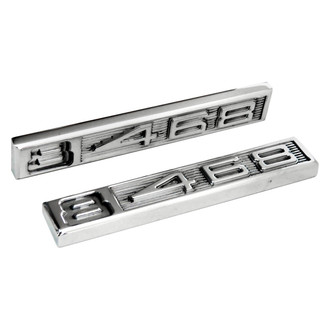 All American Billet® - "8 468" Polished Emblems