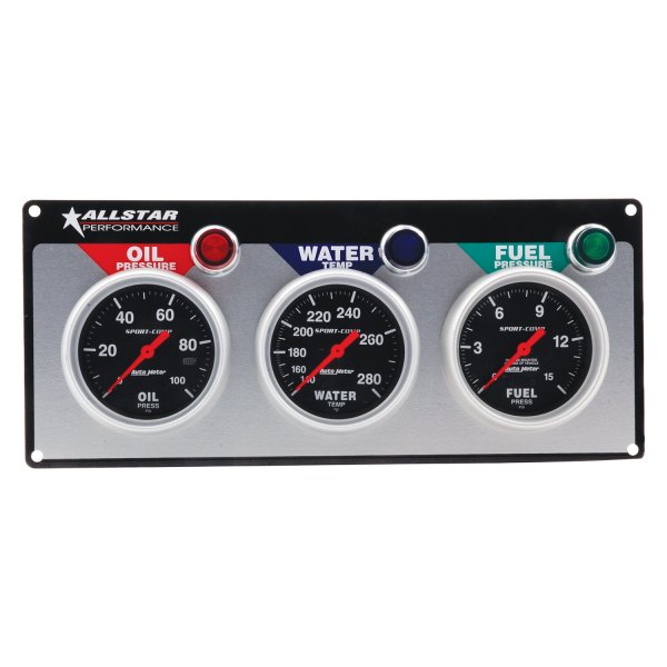 AllStar Performance® - Auto Meter Sport-Comp 3-Gauge Panel