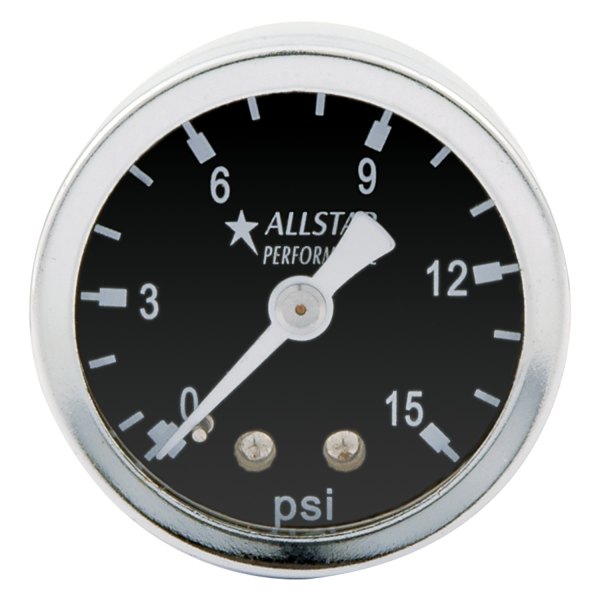 AllStar Performance® - 1-1/2" Shockproof Dry Type Pressure Gauge, 0-15 PSI
