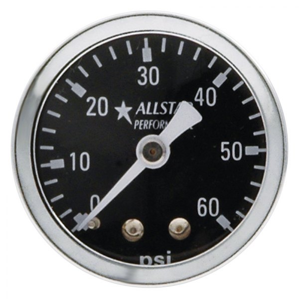 AllStar Performance® - 1-1/2" Shockproof Dry Type Pressure Gauge, 0-60 PSI