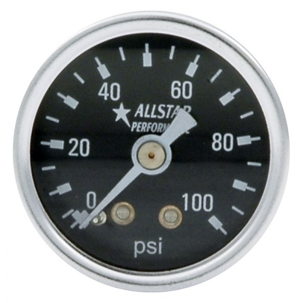 AllStar Performance® - 1-1/2" Shockproof Dry Type Pressure Gauge, 0-100 PSI
