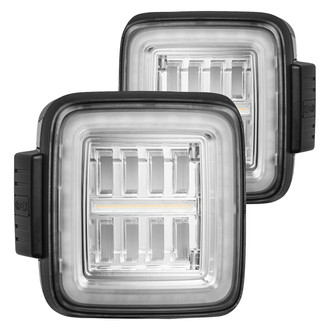 AlphaRex® - NOVA-Series Prismatic Driver and Passenger Side Chrome Sequential Fiber Optic LED Tail Lights