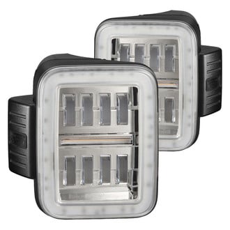AlphaRex® - NOVA-Series Prismatic Driver and Passenger Side Chrome Sequential Fiber Optic LED Tail Lights