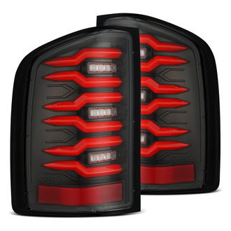 AlphaRex® - LUXX-Series Driver and Passenger Side Black Sequential Fiber Optic LED Tail Lights