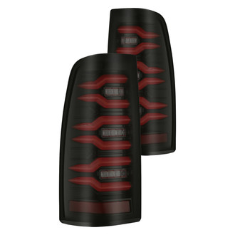AlphaRex® - LUXX-Series Driver and Passenger Side Black/Smoke Sequential Fiber Optic LED Tail Lights